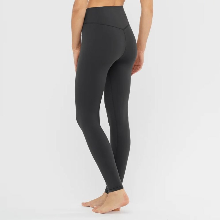 Black Salomon Cross Multi 28'' Women's Running Tights | PH 19263M